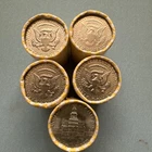 Kennedy Half Dollar Unsearched Bank Rolls! 5 /20 COIN ROLLS! Possible silver?