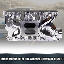 For Ford Small Block Windsor V8 5.8l 351w Aluminum Dual Plane Intake Manifold