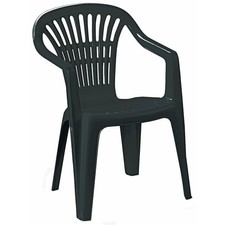 Gartenstuhl - anthrazit - Kunststoff - stapelbar