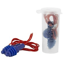 Howard Leight R01521 Corded Ear Plugs Air Soft Foam 27 dB Behind The Neck Blue E