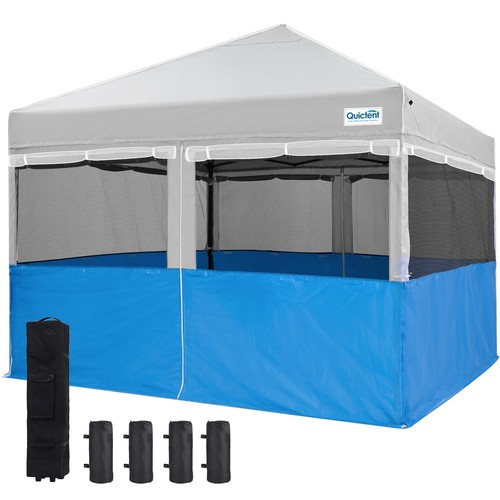 10'x10' Pop up Canopy Tent with Netting Screened, Outdoor Instant Portable Ga...