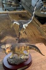 Favorite Company resin dinosaur desktop model--Velociraptor vs. Protoceratops