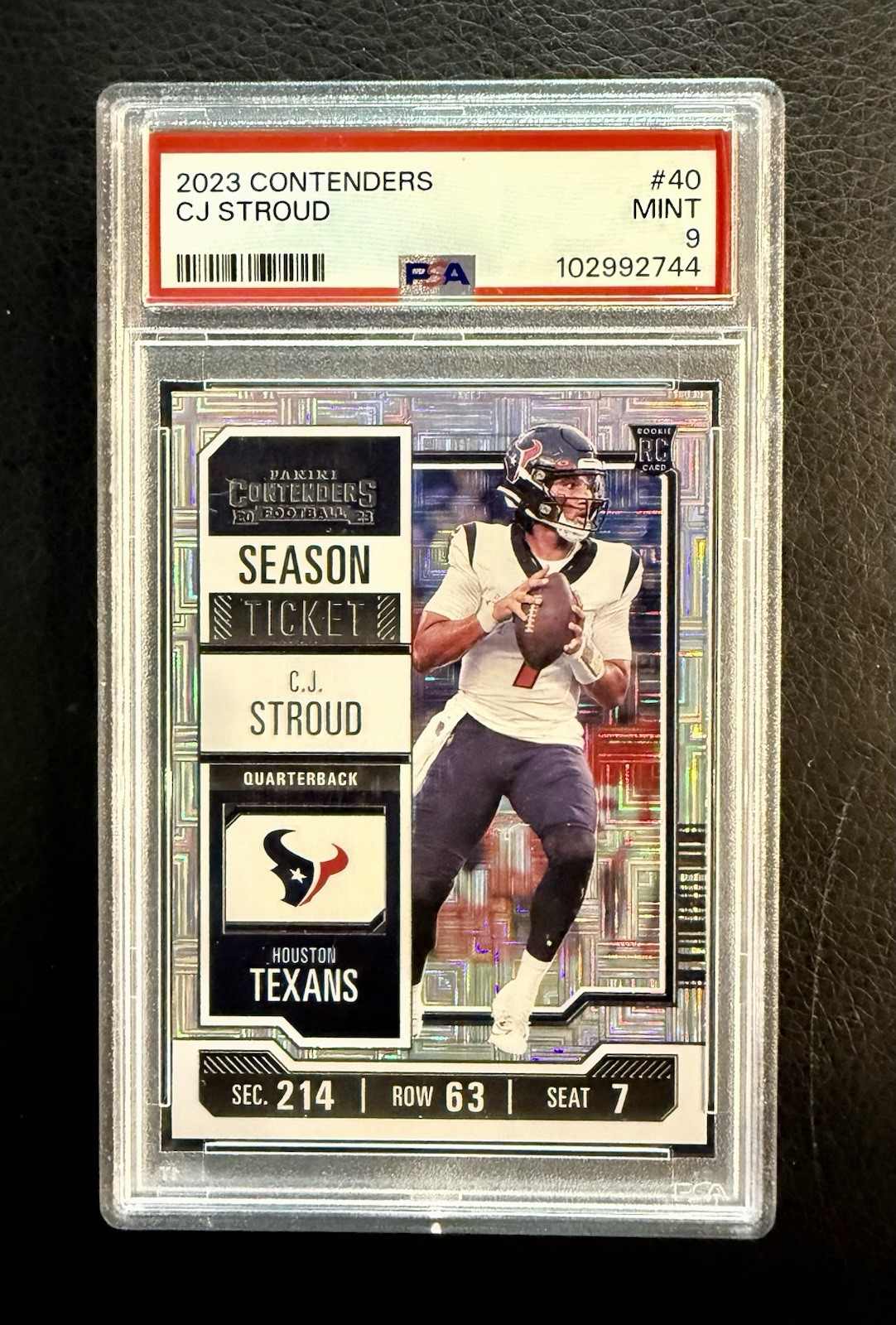 2023 Panini Contenders - Season Ticket Mojo CJ Stroud RC #40 PSA 9