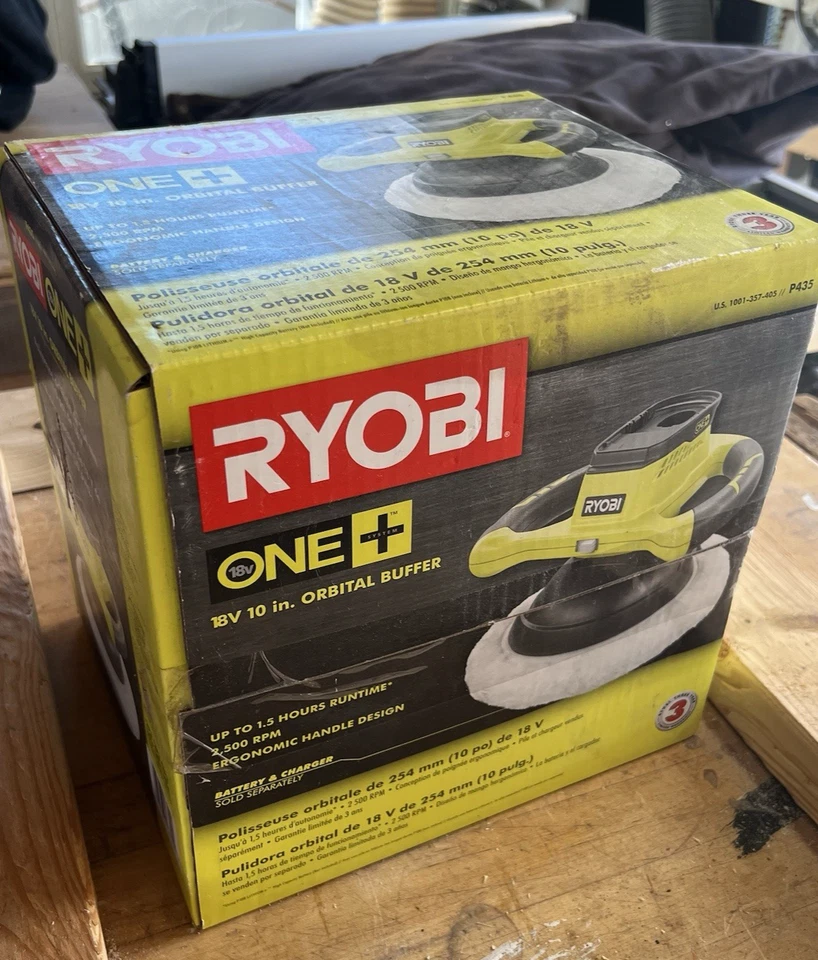 RYOBI ONE+ 18V Cordless 10 in. Variable Speed Random Orbit Buffer (Tool Only) - Image 2 of 2