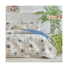 Floral Quilt Set Queen 2 Pieces Twin Size Reversible Botanical Spri... Fast Ship