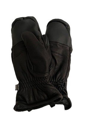 Smartwool Ridgeway Mitts Medium Sherpa Lined Black Leather Insulated NWT Mitten