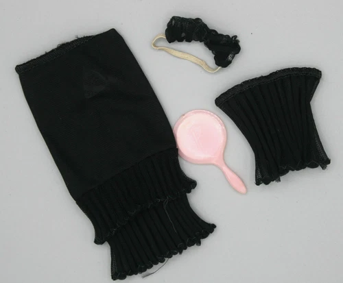 Vintage BARBIE Doll Fashion Black Lingerie Set