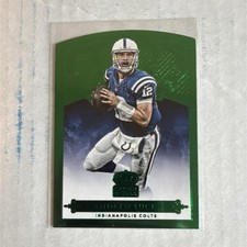 Panini 2015 Crown Royale Andrew Luck #100 Green 5/5 Colts NFL Football Card