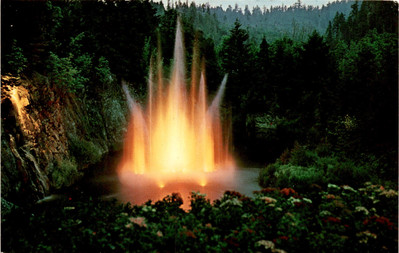 K-18, THE BUTCHART GARDENS, VICTORIA, B. C., Postcard