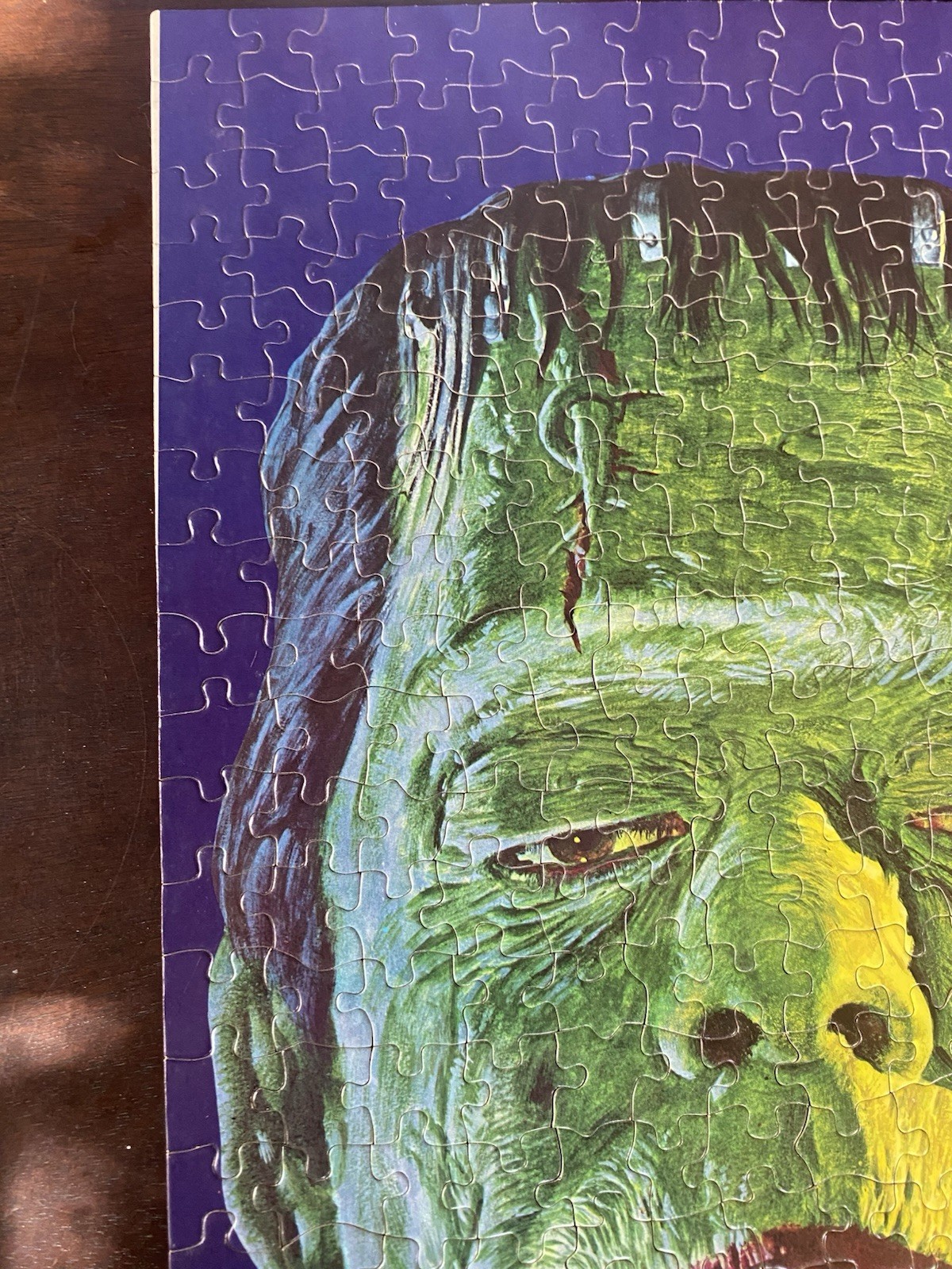 Frankenstein Glow In The Dark Jigsaw Puzzle 1974 APC Used 307 Pieces