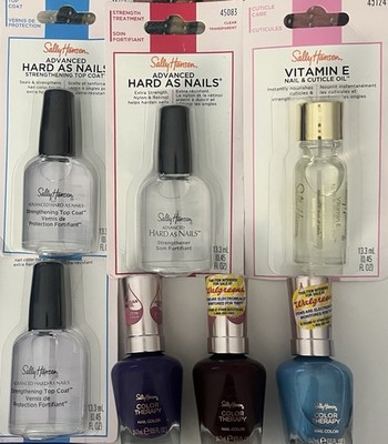 Sally Hansen Lot,  Color Therapy Nail Polish, Hard As Nails & Vitamin E Oil