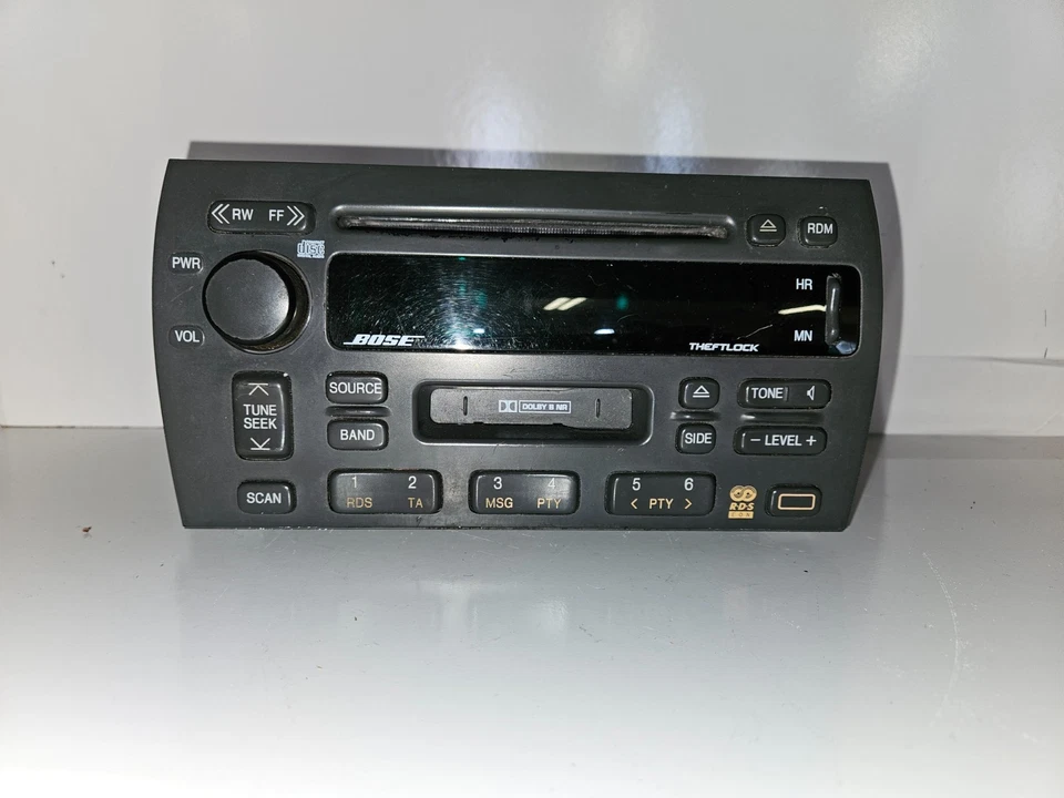 97-01 CADILLAC CATERA RADIO AUDIO CD W/ CASSETTE PLAYER EQUIPMENT OEM, 16239126 - Image 2 of 4