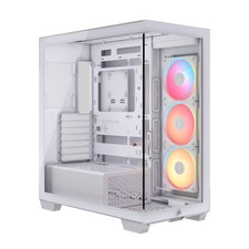 CORSAIR - 3500X LX-R RGB iCUE LINK Mid-Tower PC Case - White