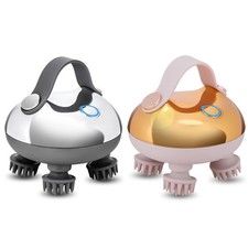 Electric Scalp Massager with 8 Silicone Massage Heads Kneading Vibrating Device