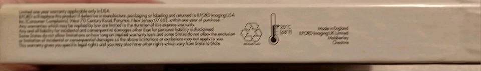 Ilford HP5 400 Plus B&W Negative Print Film 4 x 5, 25 Sheets   - Image 4 of 4