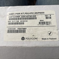 New Polycom 1465-42740-003 PSC18U-480 48V 0.38A Power Adapter PSU - No Pwr Cord