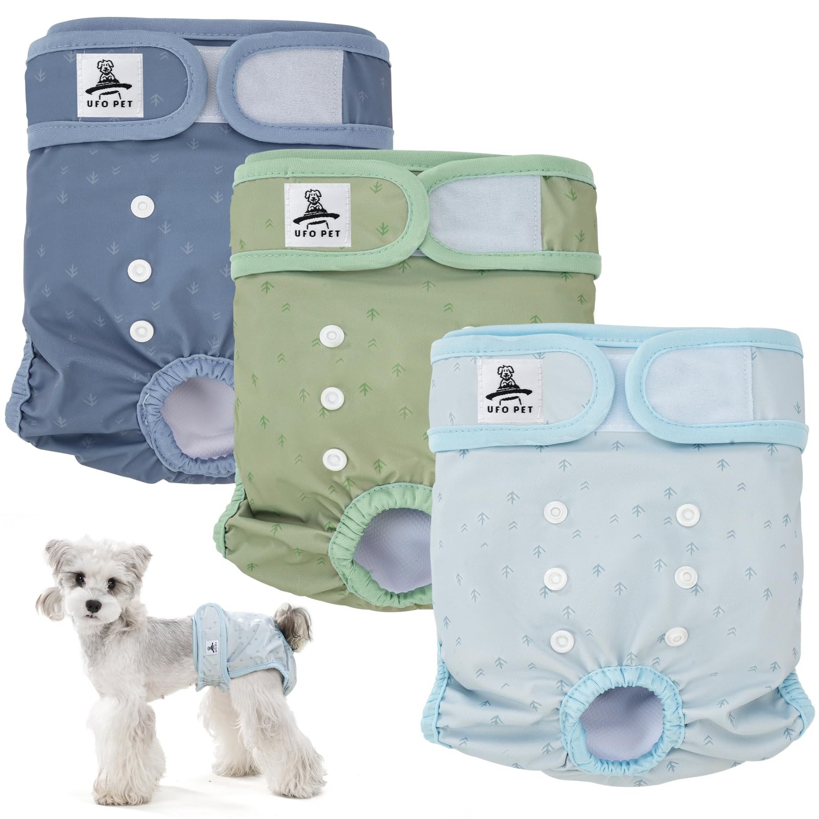 UFO PET Pack 3 Mutandine Cane Femmina M - Stile e Protezione No-Stress