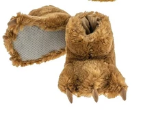 LAZY ONE  FURRY BEAR PAW SLIPPERS SIZE Large ￼