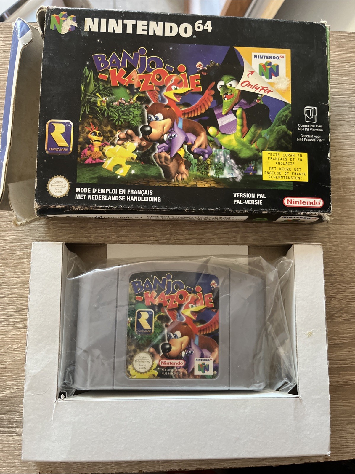 Banjo Kazooie Nintendo N64  dans son jus