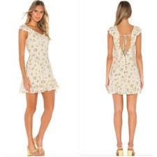 Free People Like A Lady Mini Dress in Cactus Flower Combo Size Medium