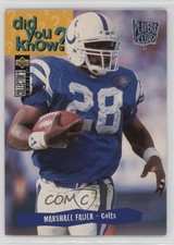 1995 Collector's Choice Did You Know? Players Club Marshall Faulk #32 HOF 12zm