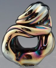 Charles Lotton SILKA Iridescent Art Glass Pendant - 1 3/4" VS110