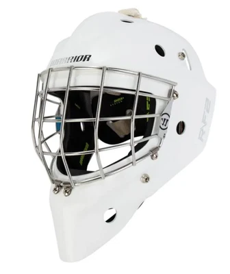 Warrior Ritual RF2 E Senior Certified Straight Bar Goalie Mask-White