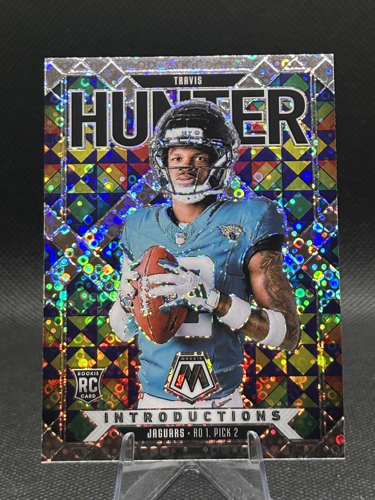 2025 Panini Mosaic Introductions Travis Hunter #7 No Huddle Silver (RC) 2629