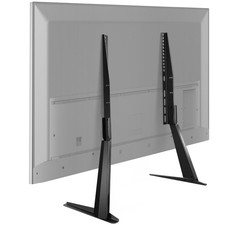 Black Universal TV Stand Tabletop for 27 to 65 inch LCD Flat Screen TV,Max VE...