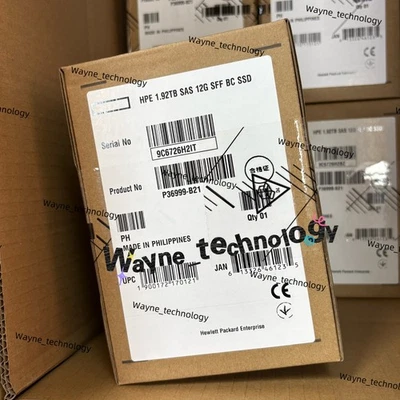 HPE 1.92TB P36999-B21 P37065-001 2.5" SAS 12Gb RI SFF SSD Storage Hard Drive - Image 1 of 2