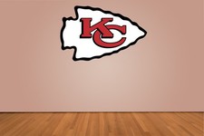 Calcomanía adhesiva de vinilo de pared interior Kansas City Chiefs 5" - 52"