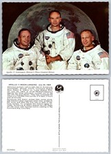 Apollo 11 Astronauts Moon Landing Neil Armstrong Buzz Aldrin NASA Postcard