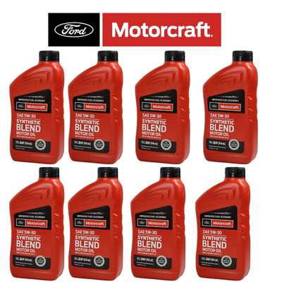 8X 946ML MOTORCRAFT 5W30 SYNTHETISCHES ÖL XO 5W30-QSP FÜR FORD