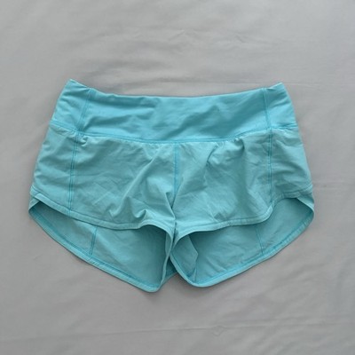 Lululemon Speed Up Shorts Size 2 2.5'' Low Rise Lined Electronic Turquoise Swift