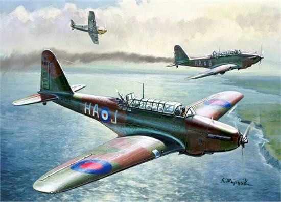 Zvezda 6218 - 1/144 Wargame Addon British Light Bomber Fairey Battle - New