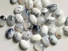 AAA Natural Dendrite opal Cabochon Oval Shape Loose Gemstone