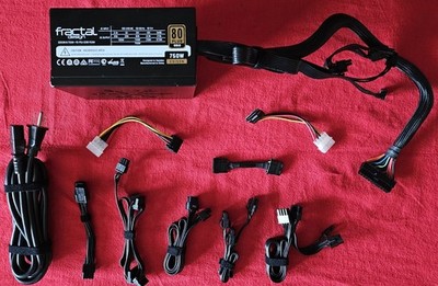 Fractal Design Edison M 750W 80+ Gold Modular Power Supply PSU- FD-PSU-ED1B-750W