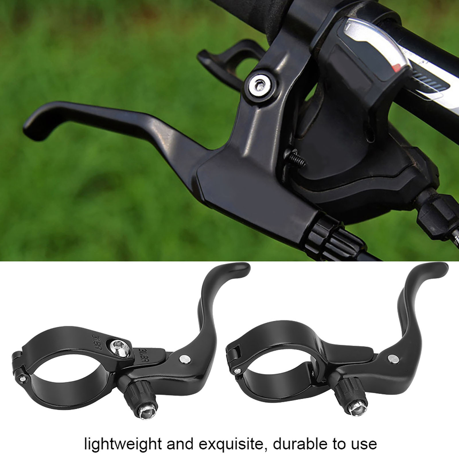 1 Pair Lightweight Aluminum Alloy Road Bike Brake Levers for 31.8mm Handlebars