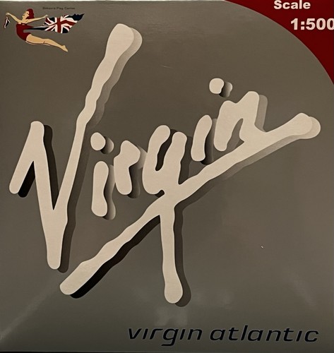 Big Bird 1:500  Virgin Atlantic  747  “Jersey Girl” “G-VGAL” Die Cast Model MIB