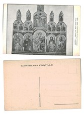 Postal - Arezzo Chiesa di S. Maria della Pieve Polittico Pietro Lorenzetti UNP