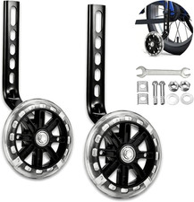Training Wheels for Children'S Bicycle Stabiliser Flash Mute Wheel Bicycle Stabi
