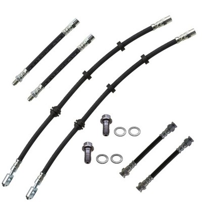 Bremsschlauch Set vorn hinten für VW Golf 3 GTI VR6 ab Bj.95  für 5-Loch Bremsen