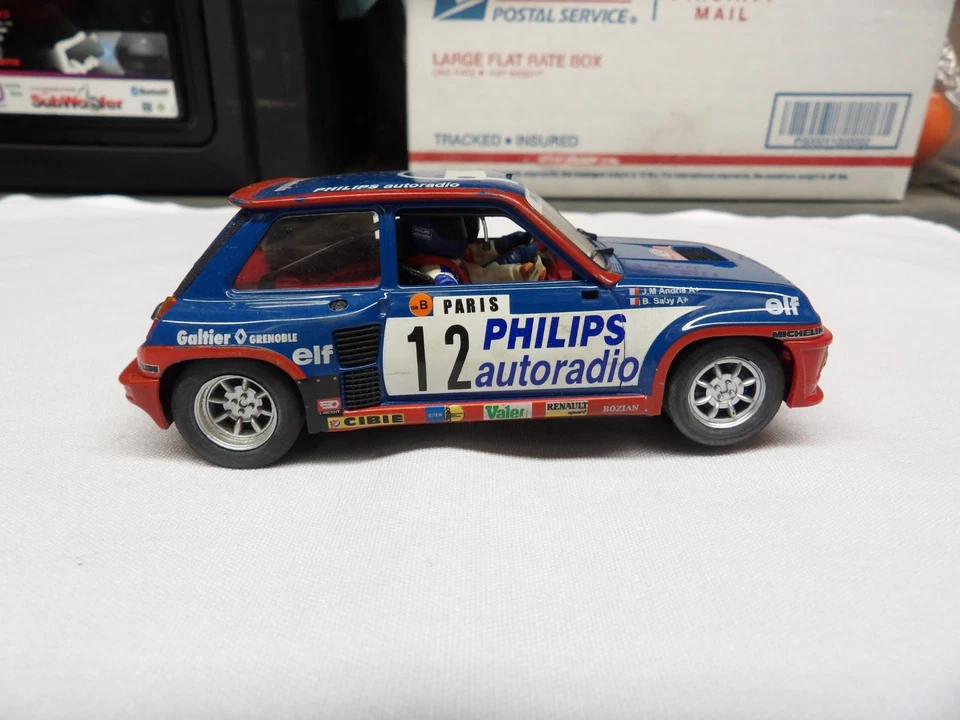 fly 1/32 slot car  Renault 5 turbo #12 Philips autoradio - Image 3 of 4