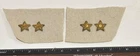 Civil War Confederate Staff Officer Mid-Level Collar Rank Insignia Set