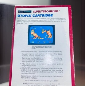 Sears Super Video Arcade Intellivision Game Utopia CIB Tested 4/5/26  GC~VGC