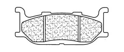 Pastillas de freno delanteras sinterizadas CL Brakes Gama A3+ para carretera