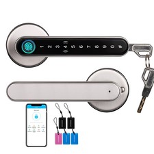 CATCHFACE Fingerprint Door Handle - Keyless Entry, Biometric Smart Door Lock ...
