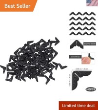 Sturdy Iron Mini Corner Protectors for Scrapbooking  Art Projects - Black