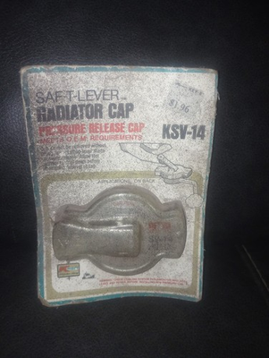 #ad Kmart Replacement Pressure Release Radiator Caps Saf T Lever KSV 14 $22.99