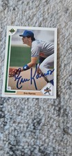 1991 UPPER DECK SIGNED STAR ROOKIE CARD ERIC KARROS DODGERS CUBS A'S UCLA # 24. rookie card picture